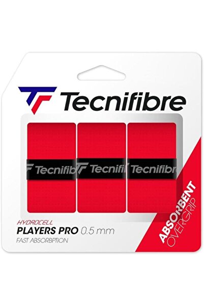 Tecnifibre Players Pro Kırmızı Overgrıp 3'lü Paket (0,5 MM)