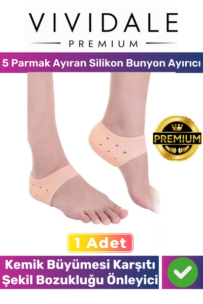 Vividale Özel Üretim Diken Çorabı Tabanlık Silikon Topuk Gömleği Koruyucu Bun...