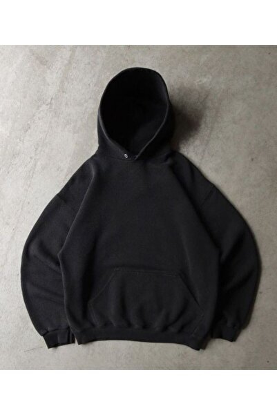 JustBS UNISEZ Pamuk DELA CRNA K Sa kapuljačom K Kengur džep DUKSEK