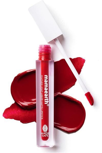 Mamaearth FEATHER LIGHT LIQUID MATTE LIPSTICK 06 RED VELVET  3.5 ML