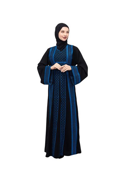 Zaytoon Rochie tradițională palestiniană pentru femei, broderie pe o singură față, C 100042