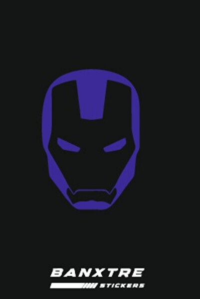 Banxtre Motor-Araba-Kask için İronman Sticker Etiket (15CMx10CM)(1 Adet)