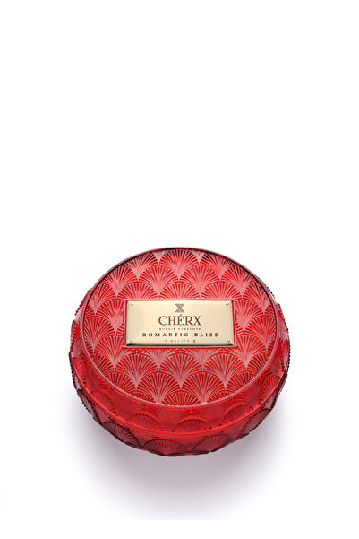 Red Candle Romantic Bliss Glass Bowl Candle