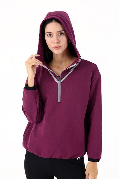 Scorp Hanorac sport pentru alergare Tracer Plum pentru femei