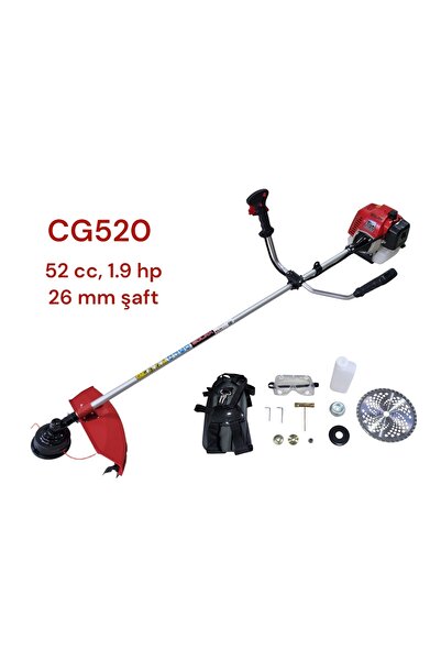 Solax CG520 Benzinli Motorlu Yan Tırpan 52 cc 1.9 Hp