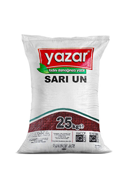 YAZAR 25 Kg Yazar Taş Değirmende Öğütülmüş Sarı Un