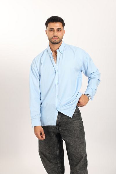 MCZ GİYİM Ανδρικό πουκάμισο Oversize Şamra Fabric