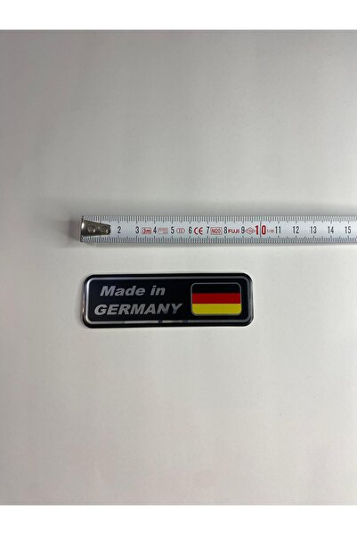 Genel Markalar Made İn Germany Yapıştırma Arma Sticker Alüminyum Etiket 9,5x3
