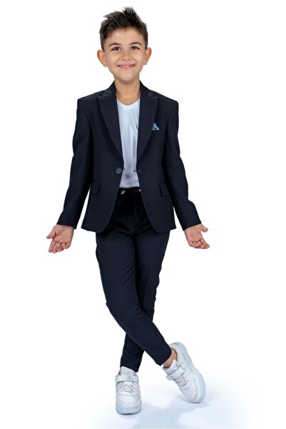 Mnk Baby&Kids Set Jachetă Sport Copii, Tricou, Pantaloni Jogger MNK5682 ALBAS...