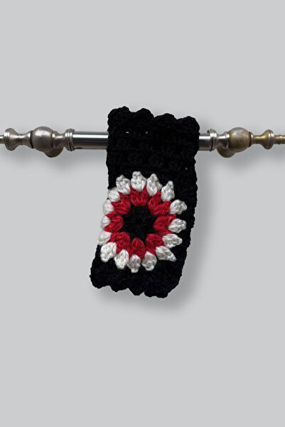 Clandestino Чорні безпальцеві в'язані рукавички