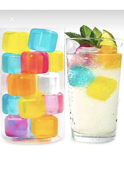 paris dünyası Serinletici Tekrar Kullanılabilir Renkli Buz Küpleri