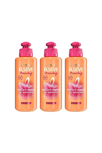 ELSEVE Loreal Paris Dream Long Saç Bakım Kremi 200 ml  3 Adet