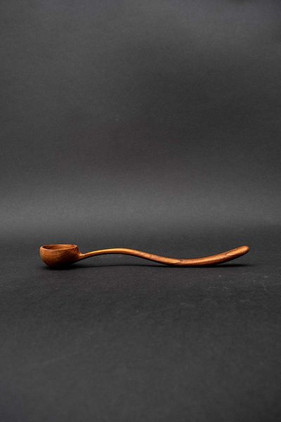 Barine Teak Wood Small Sauce Serving Spoon Natural 22 cm
