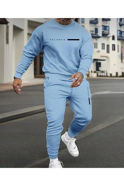 NO 601 Σετ φόρμας Baby Boy Blue Vertical Hooded