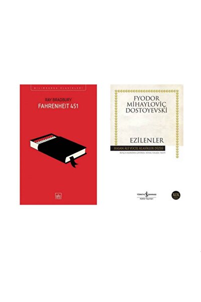 İthaki Yayınları Fahrenheit 451 - Ray Bradbury - Ezilenler - Fyodor Mihaylovi...
