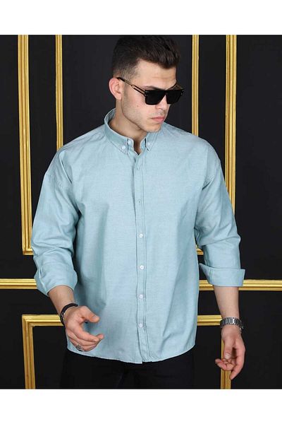 MCZ GİYİM Ανδρικό πουκάμισο Oversize Şamra Fabric