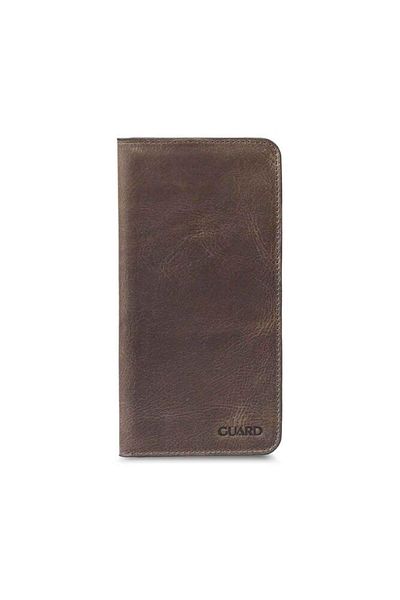 GUARD Antique Brown Handheld Portfolio with Telephone Jack