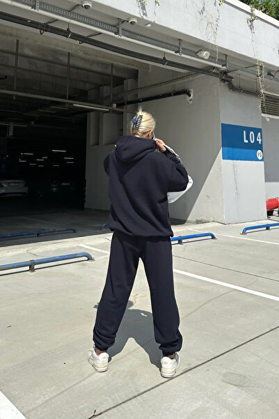 vladivosto Μαύρο γκρι Μεγάλο Μέγεθος Loose Fit Oversize Φούτερ Oversize