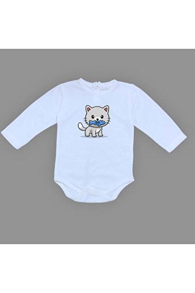 Mnk Baby&Kids ملابس داخلية للأطفال من Fish Cat مطبوع بأكمام طويلة وبدون أكمام...