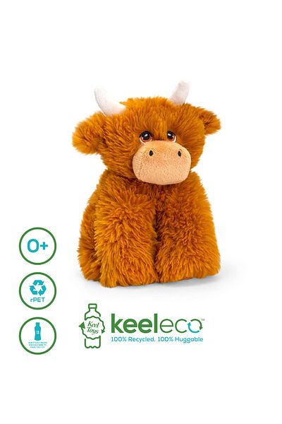 Keel Toys Keeleco Cow Highland 20Cm