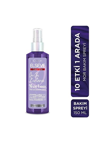 ELSEVE L'oreal Paris Color Vive Sarı Saç Kurtarıcı Mor Sıvı Bakım Kremi 150 Ml