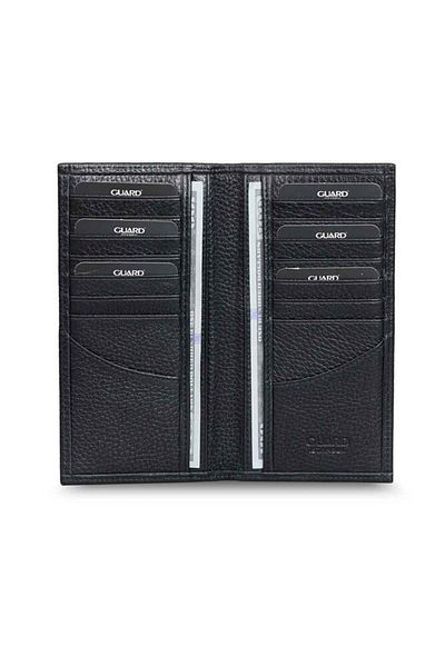 GUARD Black Portfolio Hand Wallet Without Zipper