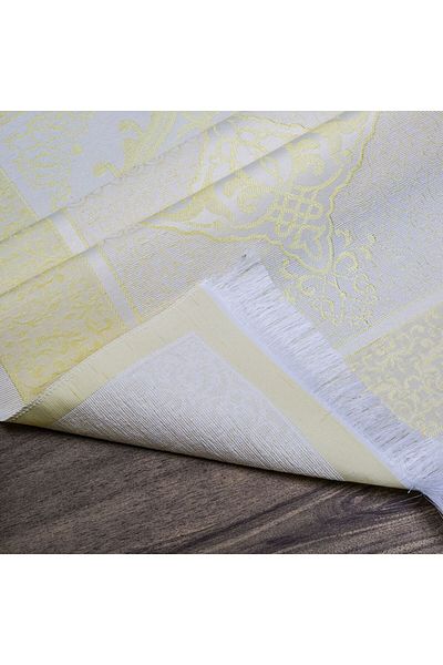İkranur Gift Silk Nur Taffeta Prayer Rug Yellow 68x110 cm - 200 gr