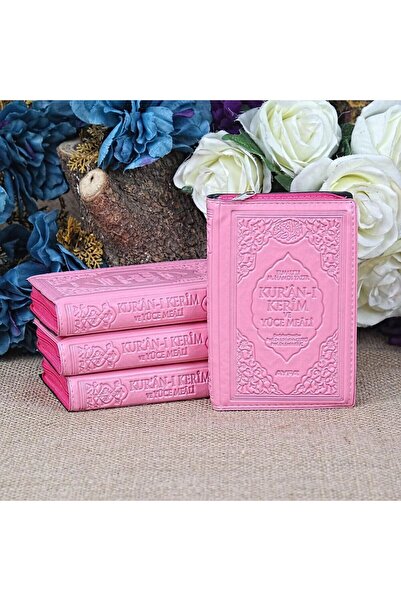 Ayfa Basın Yayın Kur'an-ı Kerim Mealli Mühürlü (CEP BOY 9X13 CM)-pembe