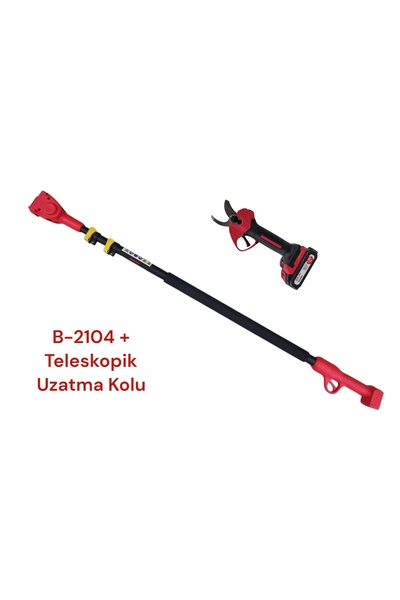 Solax B-2104 Akülü Budama Makası 32 Mm + Uzatma Kolu