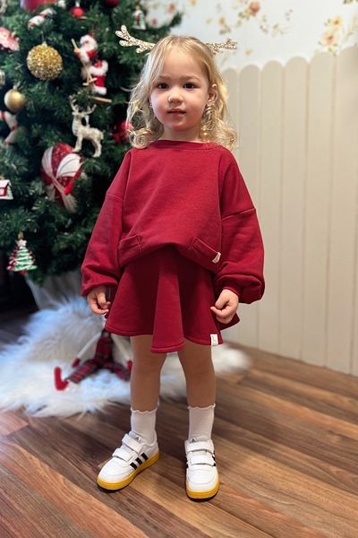 Mioma Kids Red Flared Skirt