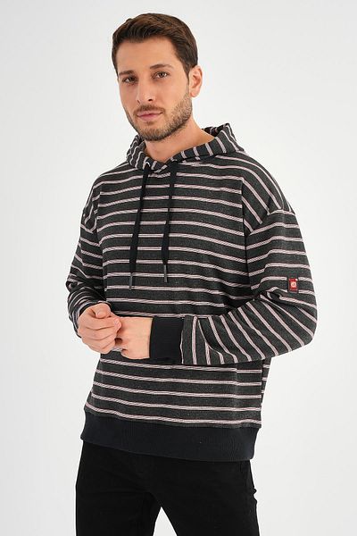 ALEXANDERGARDI Φούτερ με ριγέ κουκούλα (UNX-00242)