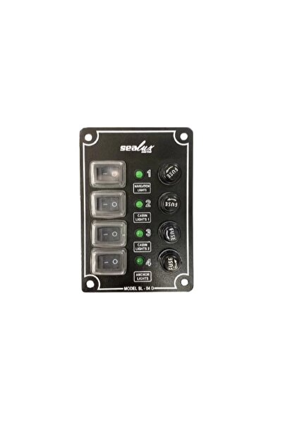 Switch Panel 4 Anahtarlı İzoleli Dikey