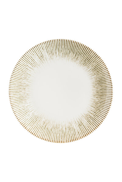 Bonna Iris Light Wood Gourmet 12 Adet 17 cm Porselen Düz Tabak