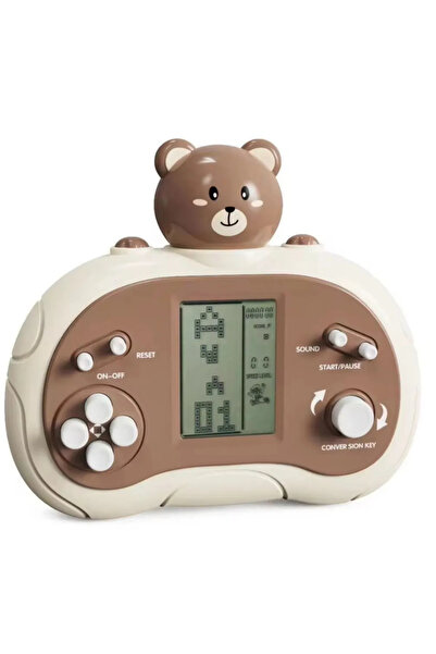 CROW'S TECH Pilli Tetris Figürlü Yeni Nesil Tetris El Atarisi Nostalji Çocuk Eğitici 2.5 İnç Atari