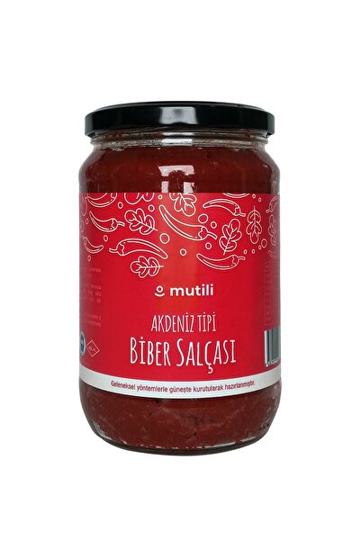 Akdeniz Tipi Doğal Biber Salçası 700 gram Organik Salça Katkısız Salça