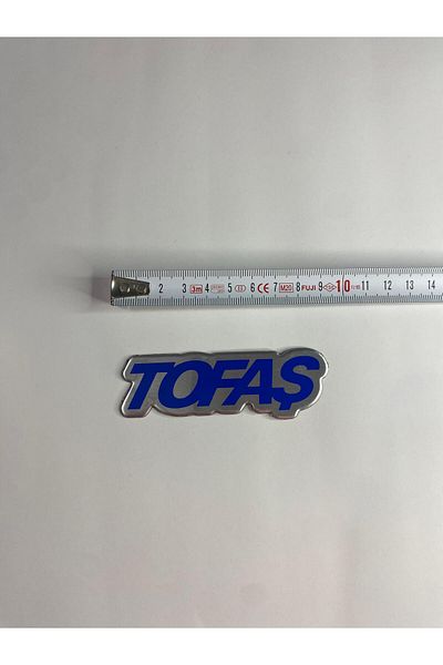 OTOMOR AKSESUAR Etichetă din aluminiu 9x3 Tofaş Lettering Pasting Arma Sticker