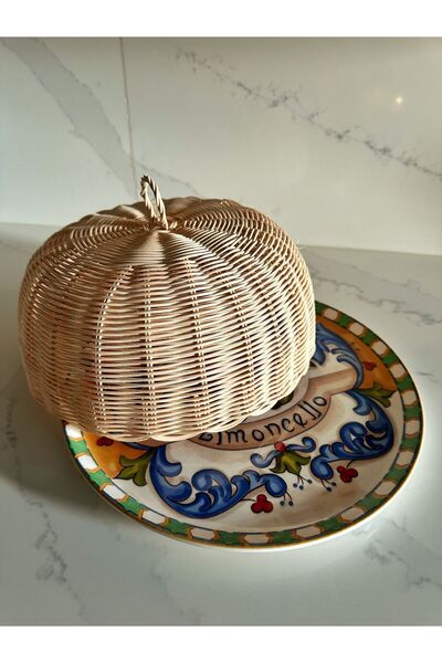 Lovenwoven Rattan Kek Fanus Kapağı