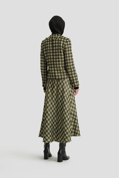 Armine Simli Tüvit Etek 24k1722 Yeşil