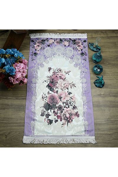 İkranur Luxury Hürrem Prayer Rug Purple 70 X 117 cm