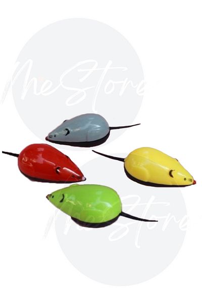 mes store Colorful Mouse Cat Toy - Pull and Drop, 1 Piece