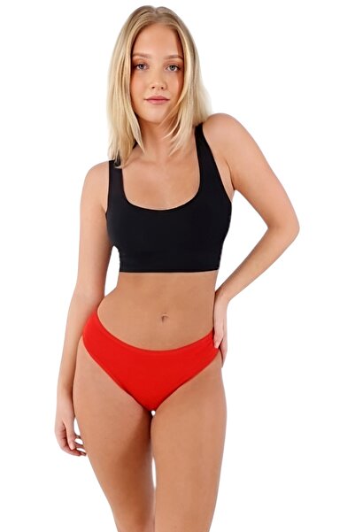 Uniquetrenders Жіночі бавовняні трикотажні супрем тканинні бікіні труси Жіночі бікіні труси 6 штук