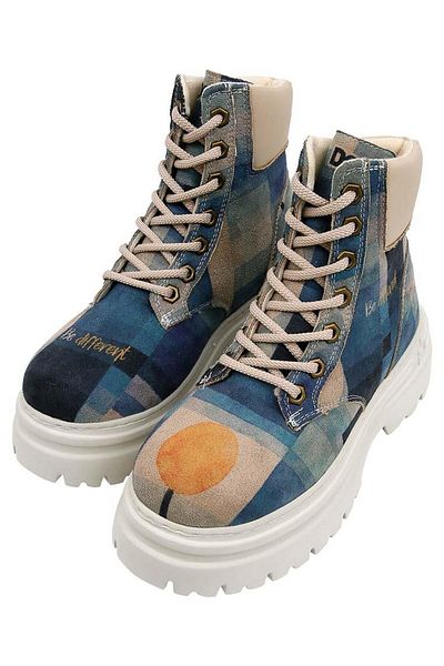 Dogo Women's Vegan Leather Navy Blue Boots - Be Different Design