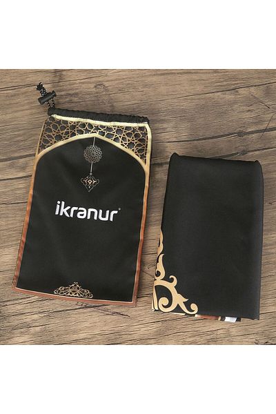 İkranur Practical Pocket Prayer Mat and Multi-Purpose Bag 65x125 cm - 77 gr