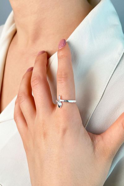 Sose Moda Snake Model Ring - Silver