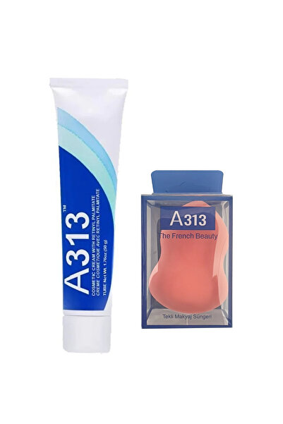 A313 Retinol Pommade Kırışıklık Karşıtı Krem 50 g ve Makyaj Süngeri