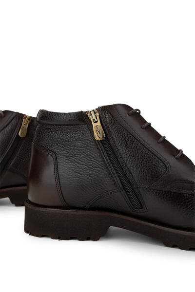 Tamer Tanca Erkek Hakiki Deri Kahverengi Casual Bot