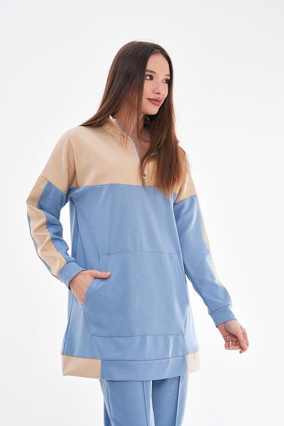 WestBound Women's Blue Color Patterned Sports Double Casual Suit