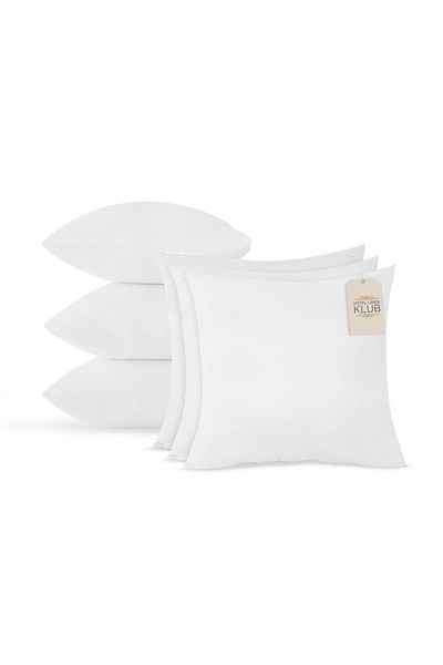 Hotel Linen Klub 6-Piece Non Woven Cushion Filler, 400 grams Hollowfiber Filling , 45 x 45cm