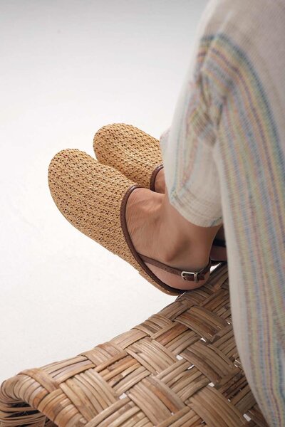 Beyond Taba Tukka Straw Women's Sandals - BYNDTUK04