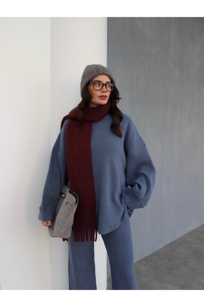 ESRAHELVACI Σετ παντελόνι πουλόβερ Oversize Knitwear
